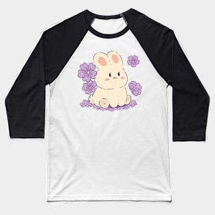 Cute Sakura Bunny | Purple | Modesadraw Baseball T-Shirt